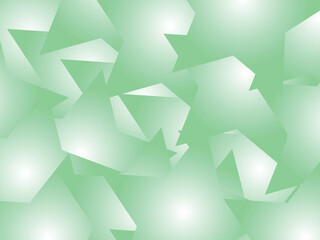 Obraz premium Abstract Light Green Low Poly Geometric Pattern Vector Background