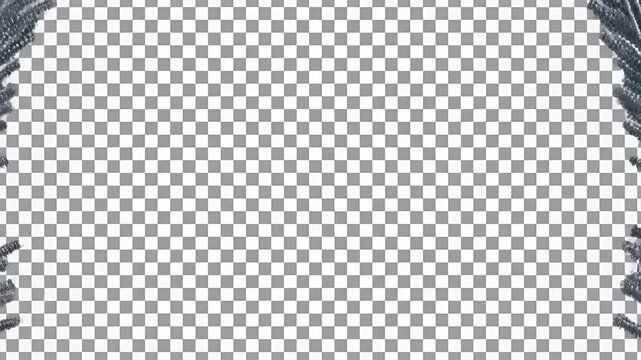 Abstract Glitch Effect with Transparent Background and Vertical Lines.