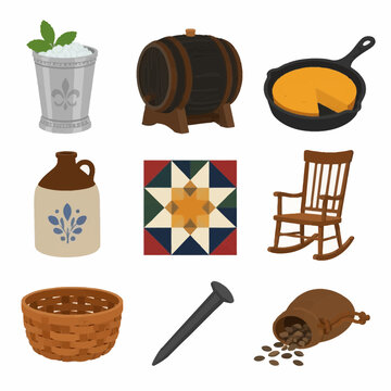 vector set of kitchen utensils