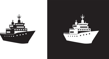 Military Aircraft Carrier and Navy Ship Icons , vector  © malaika