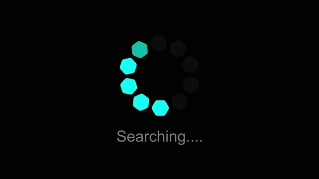 Digital loading spinner monitors advanced database file exploration. Interactive loading spinner updates system software installation progress. User interface asset showing loading spinner.