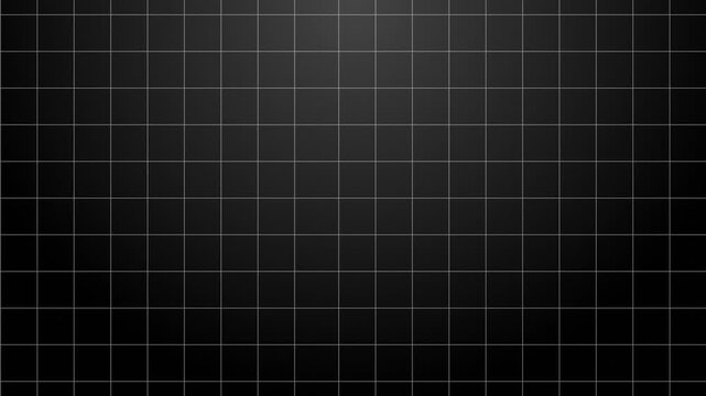 grid line looping animation background on black gradient background 4K resolution stock video.