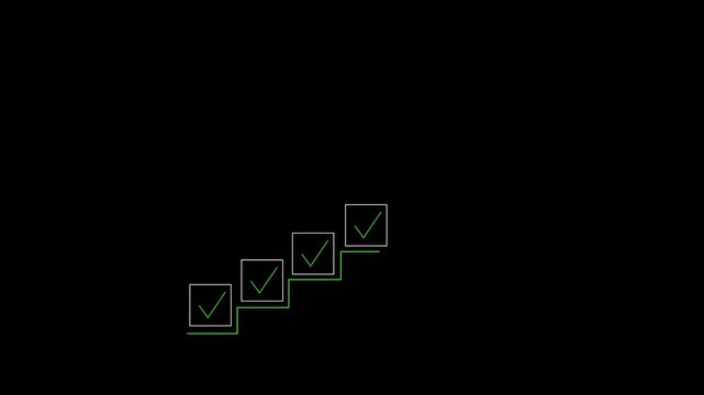 Official checkmark graphics signify successful corporate audit verifications. Digital checkmark symbols confirm accurate database file compliance. Quality control validation with checkmark assets.