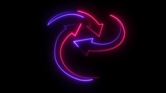 logistica,mondo,pianeta, business trasporti. 3 arrow circle animation. 4k video...