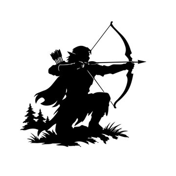 cupid with bow and arrow