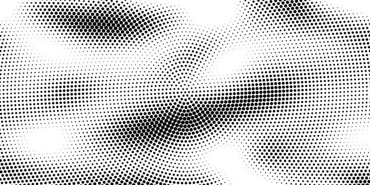 3D blue techno background. Big data visualization on dark space with dotted lines shape effect decoration. Modern graphic design element dots circle style concept for flyer, card, or brochure cover