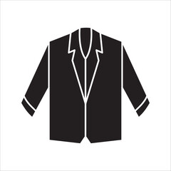 Naklejka premium Short sleeve blazer icon vector, formal jacket outline minimal design