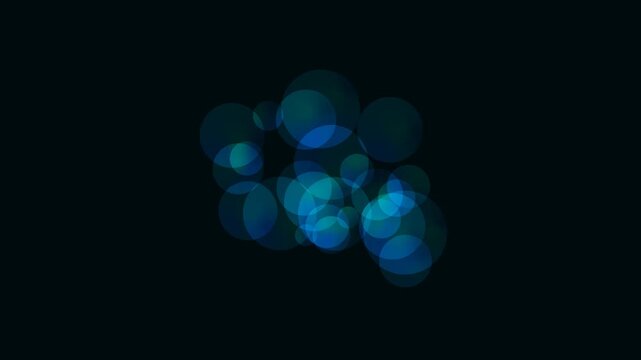 abstract background with flying bubbles, seamless looping