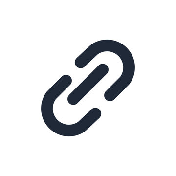 Link building line icon, marketing SEO backlink outline symbol
