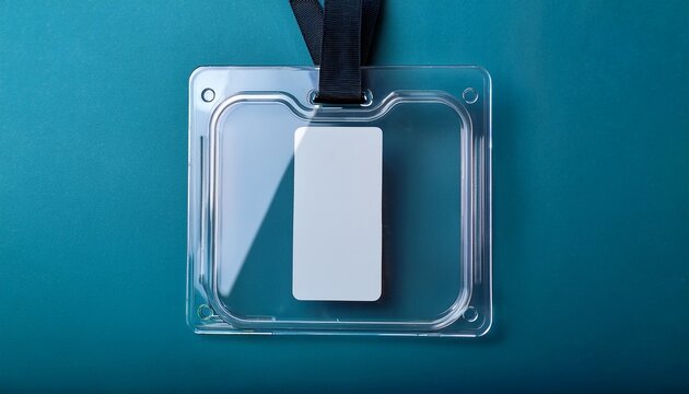 practical transparent plastic sleeve holder for holding and displaying identification cards and badges vertically