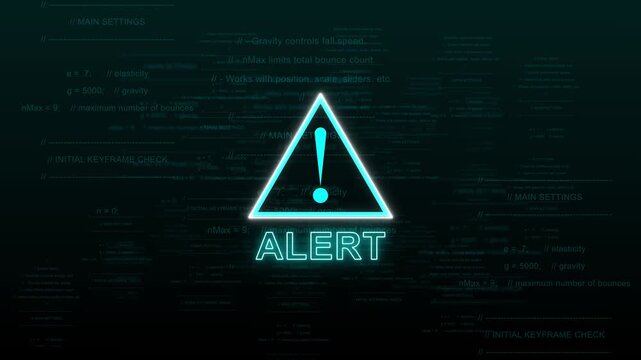 Critical alert message overlays global communication network paths. Urgent alert message visualizes international database system failures. Emergency protocol management with an alert message.