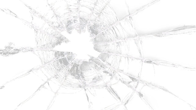 Abstract black shattered glass background with cracked windscreen damage, destruction crash effect, vandalism crime texture and dangerous impact design concept art illustration.