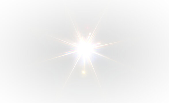 Abstract glowing light lines with lens flare sparkle effects, bright vector shine motion background, transparent cosmic explosion design with starlight beam and festive energy art.