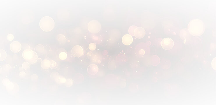 Black abstract cosmic night background with blurred bokeh glow, glittering galaxy spark effect, luxury disco glamour style, golden shine light and vintage retro party illustration art.