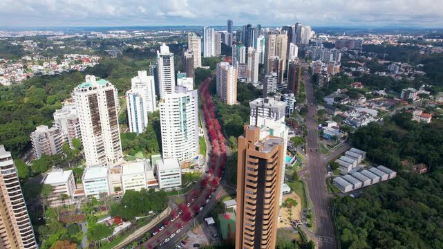 drone da Rua do Outono em Curitiba
