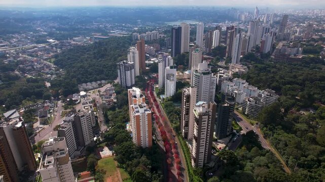 drone da Rua do Outono em Curitiba