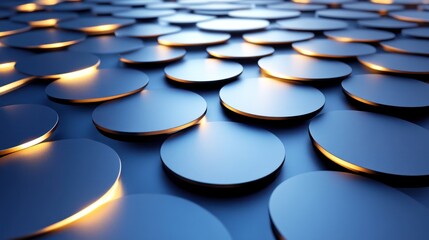 Fototapeta premium Abstract circular pattern, illuminated, modern design, background, digital art, graphic, texture, 3D illustration