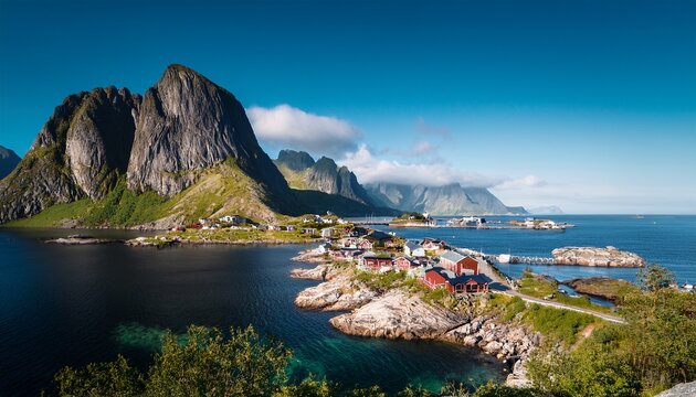 experience the stunningly breathtaking coastal view of reine in the lofoten islands norway