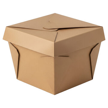 Open Empty Cardboard Shipping Box Isolated on White Background