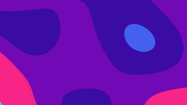 Vibrant Abstract Colorful Shapes in Purple Pink Blue Canvas
