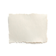 Obraz premium Piece of white torn paper isolated on white background with copy space torn edge paper strip textured background