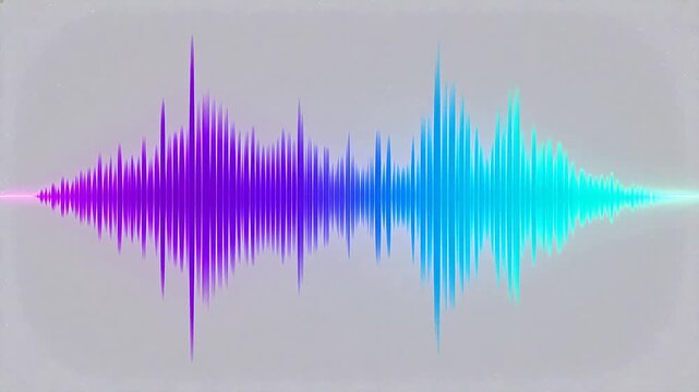 Colorful sound wave pattern