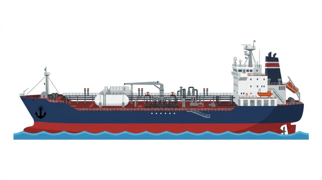 Large cargo ship sailing on the ocean water.
