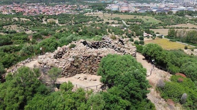Archaeological Site of Nuraghe Sa Domu de S Orcu from Above