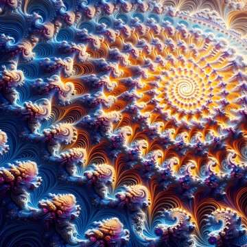 endless repeating mathematical fractal