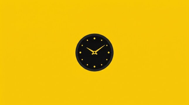 Minimalist Black Wall Clock