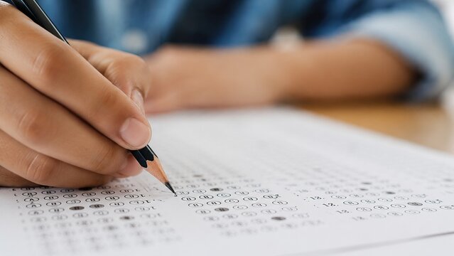 Filling in the Answer Bubbles on a Standardized Test with a Pencil