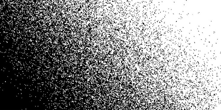 Sprayed black line .Graffiti art design . Noise dispersion logo . Spray effect .Grunge, grainy, gritty texture . Distressed element .vector