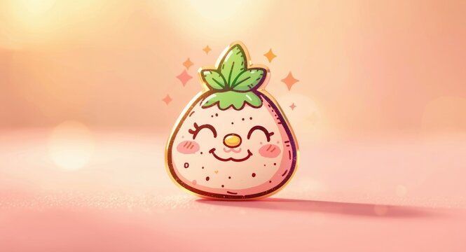 cheerful bud nugs doodle icon with charming character