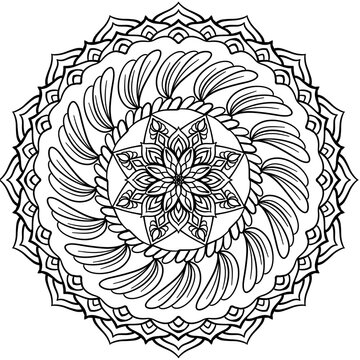 Ornamental Round Mandala Background