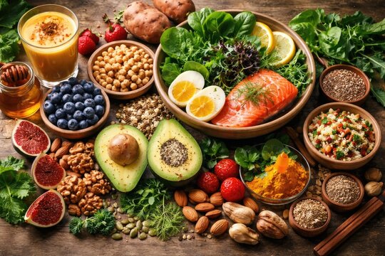 Healthy foods packed with nutrients for increased progesterone and steady hormones