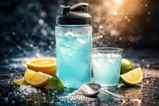 Water dissolved mixture of carbohydrates and electrolytes for hydration