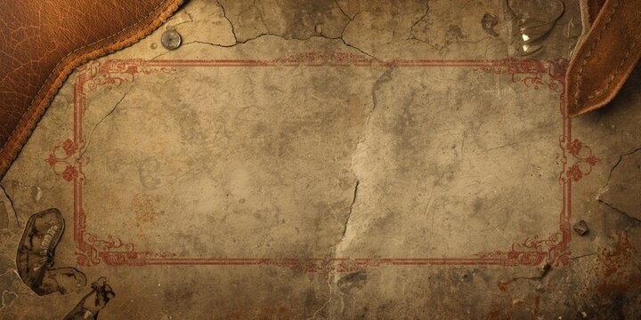 Aged taupe vintage document cover with blank copy space illustrating Soviet bureaucratic themes