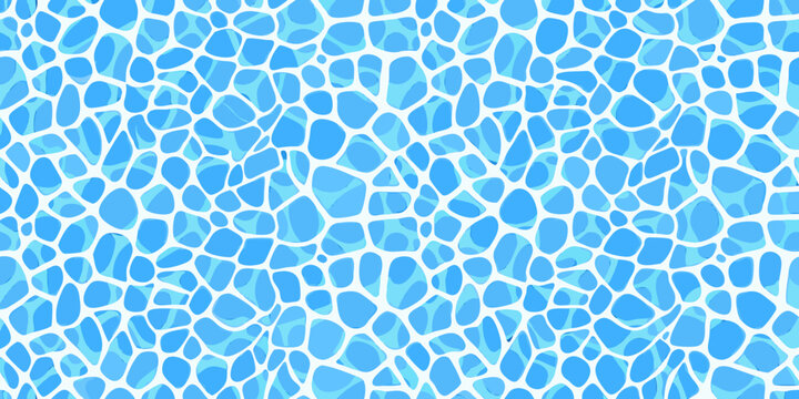 Abstract light blue pebble pattern on a white background