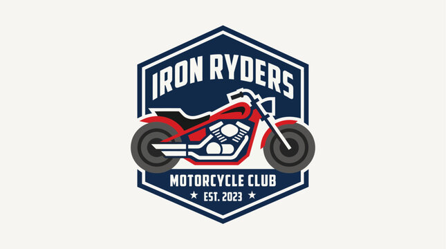 Iron Ryders Motorcycle Club logo design.