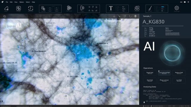 AI Software Advances Medicine Research and Drug Development on a Health Care Interface, Mapping Disease Treatment Pathways and Cure Discovery Through Microscopic Cell Analysis and Diagnostic Screens.