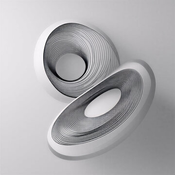 This image features abstract 3D line art, likely created using digital modeling or parametric design software.