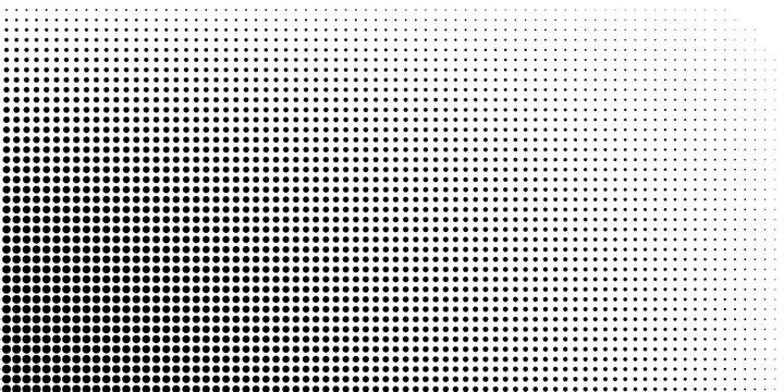 Wave halftone pattern. Halftone dots background. Vector