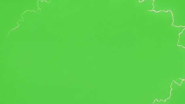 Middle Left Semi Circle Energy Burst Green Screen