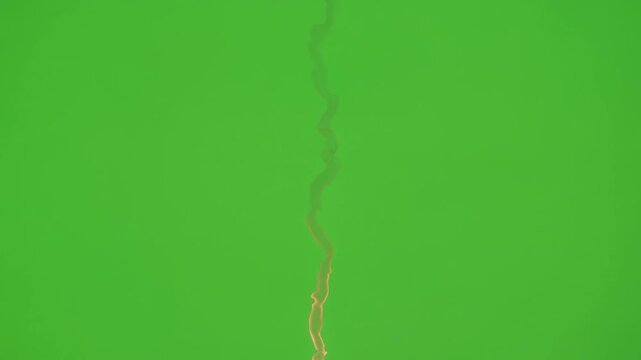 Linear Energy Strike Moving Vertical Top to Bottom Green Screen