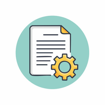 Document with Gear Icon