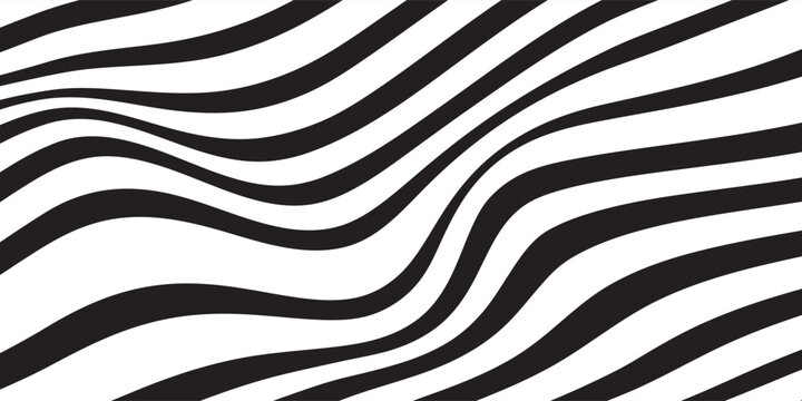 Repeated black diagonal lines on white background. Slanted parallel stripes pattern. Tilted striped print. Angled streaks wallpaper. Abstract minimalistic design. Vector graphic illustration.