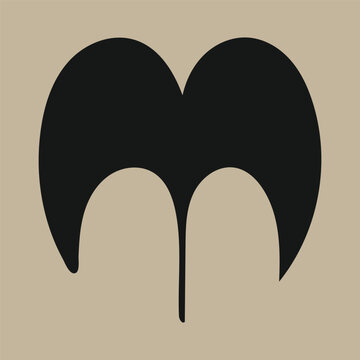 Modern Metallic Gradient Interlocking Loop Icon on Dark Background