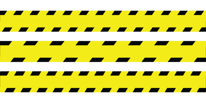 Modern style warning stripe line. Warning stripes  to highlight physical hazards.