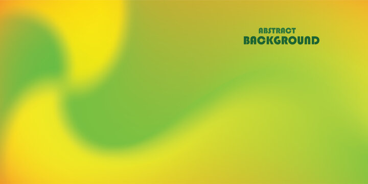 abstract background with bright yellow and green gradient. vector