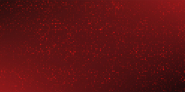 Red Halftone Dot Grid Pattern Abstract Digital Tech Background